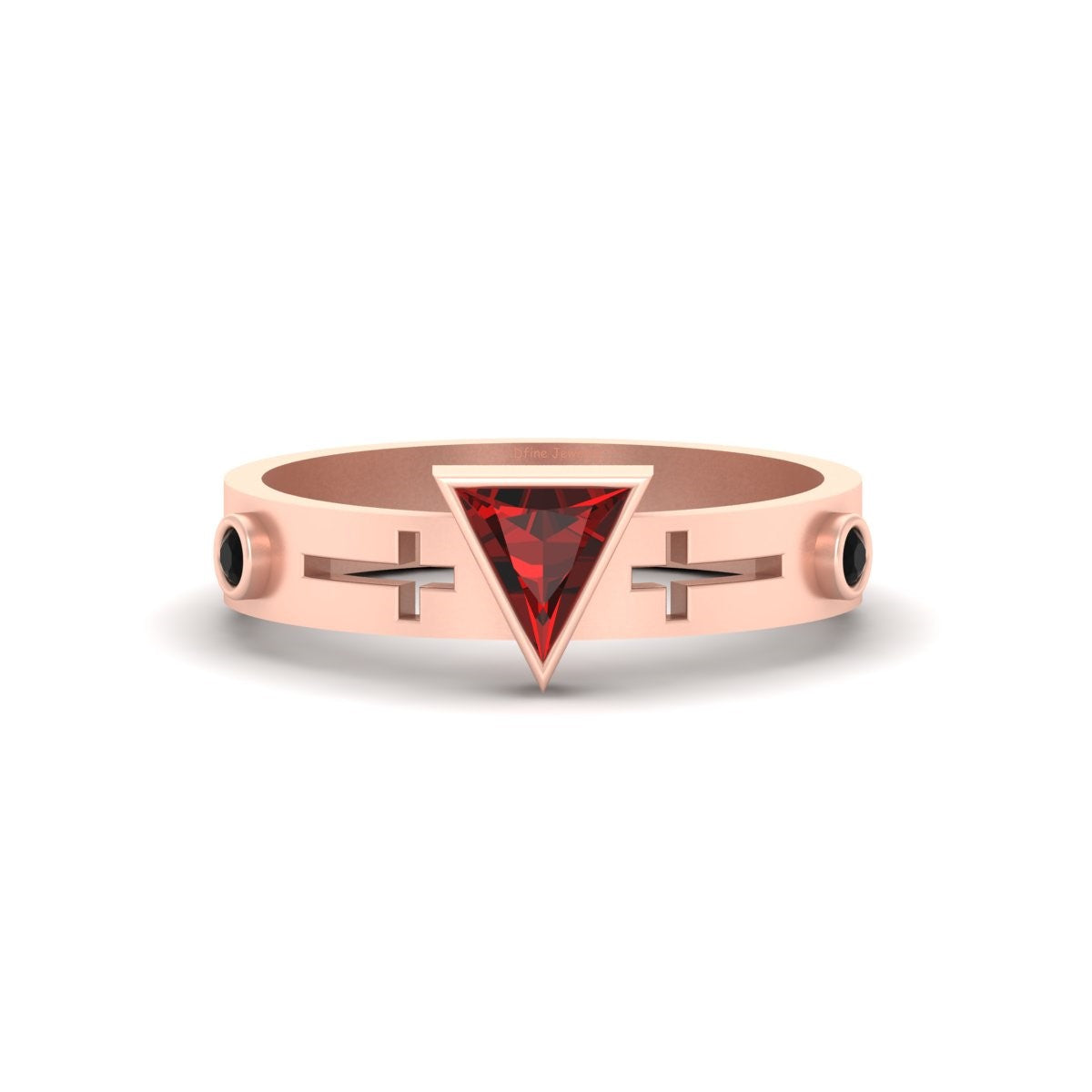 ROSE GOLD HOLY CROSS RING