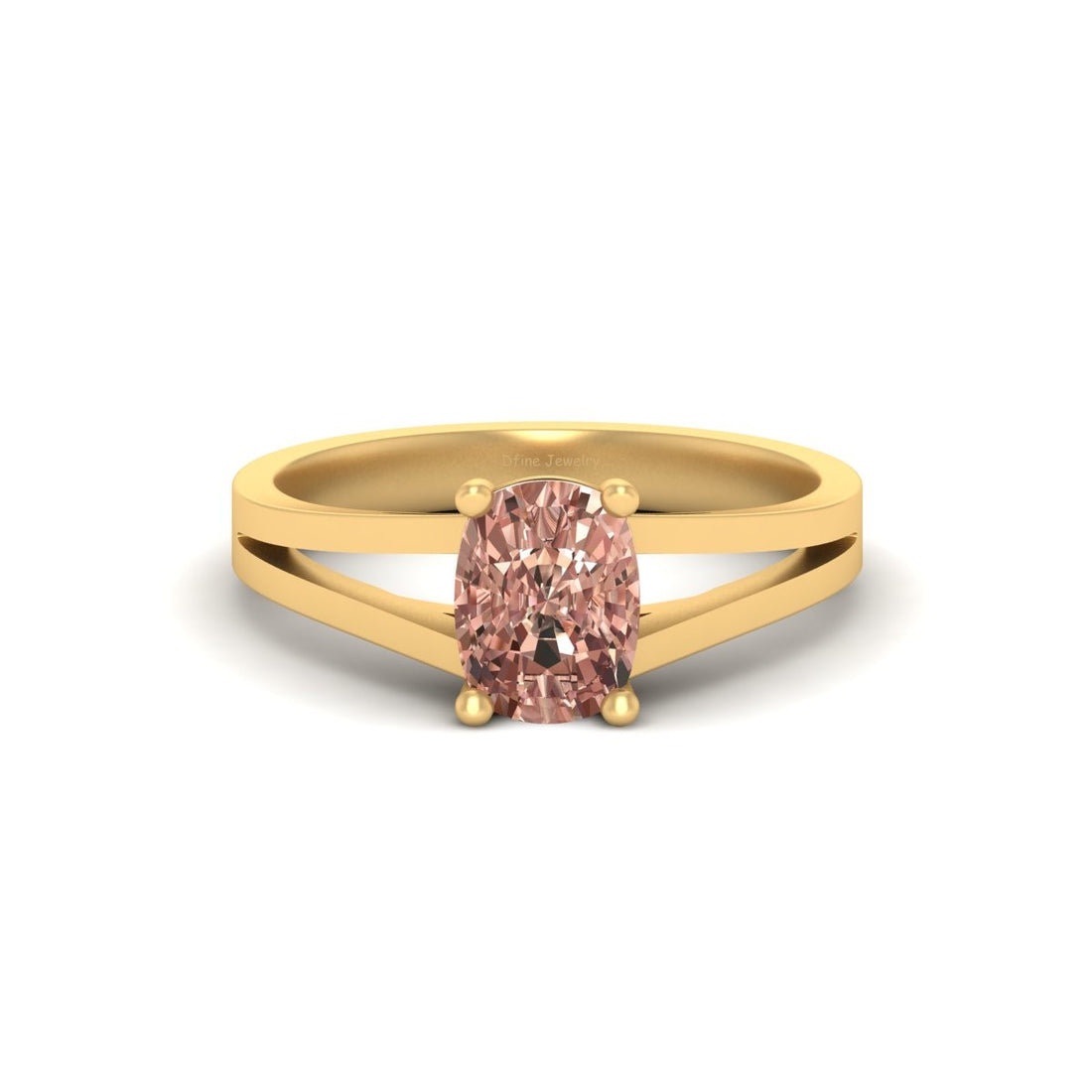 CHAMPAGNE DIAMOND SOLITAIRE RING
