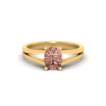 CHAMPAGNE DIAMOND SOLITAIRE RING