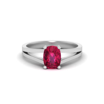 SOLITAIRE RUBY WEDDING RING