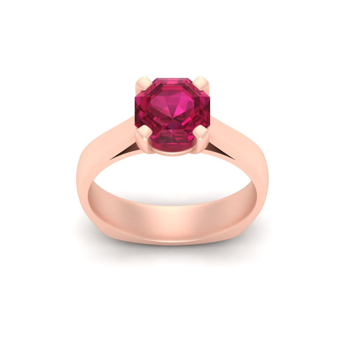 PINK CZ ENGAGEMENT RING