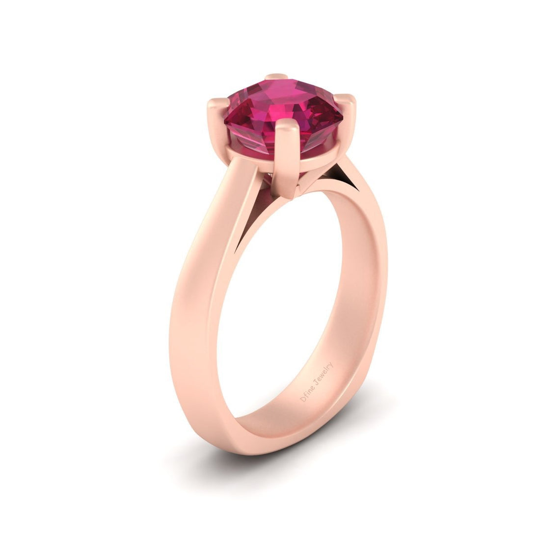 PINK CZ ENGAGEMENT RING