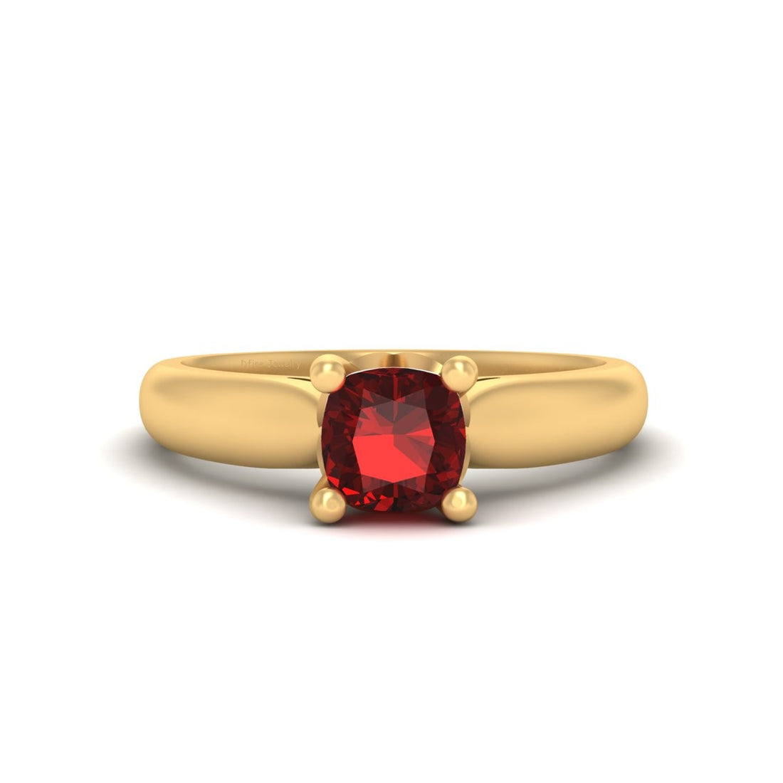 1.20CT RED CZ ENGAGEMENT RING