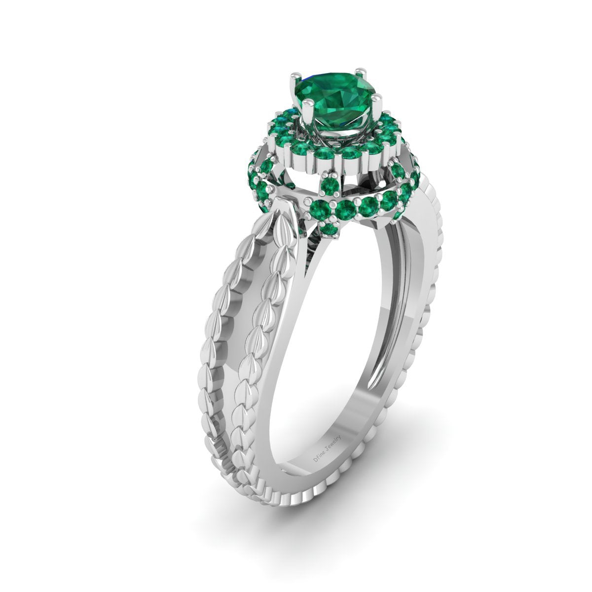LEAF WEDDING RING FOR HER