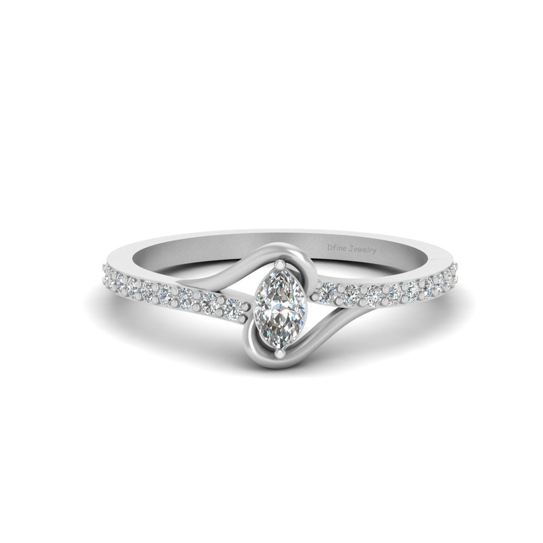 MARQUISE DIAMOND WEDDING RING