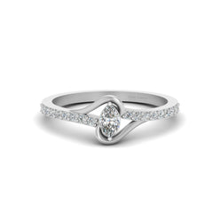 Marquise Diamond Wedding Ring Womens Thin Dainty Promise Ring