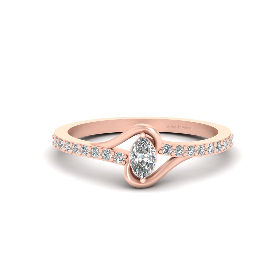 MARQUISE DIAMOND WEDDING RING