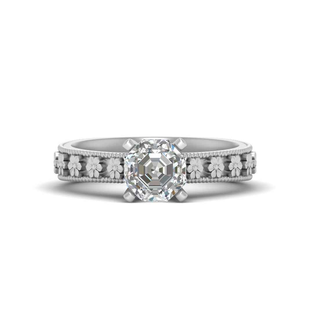 FLORAL ART NOUVEAU RING