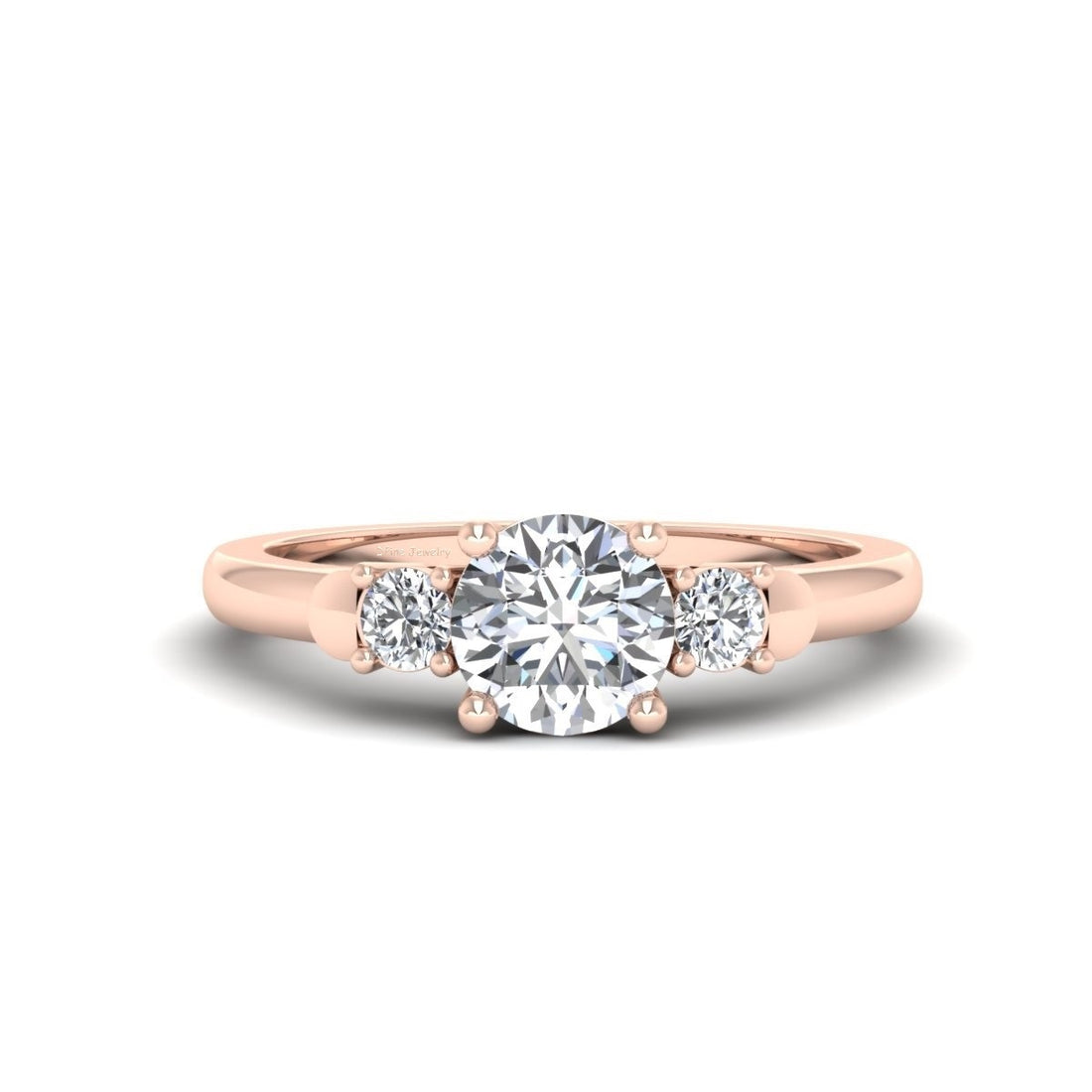 1CT Moissanite Diamond Engagement Ring