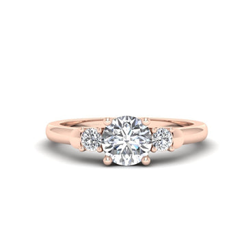1CT Moissanite Diamond Engagement Ring