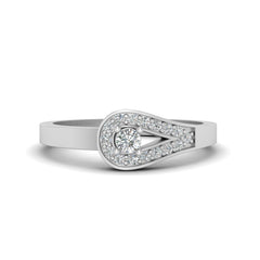 0.25cttw Diamond Ring For Women Pear Shaped Engagement Ring