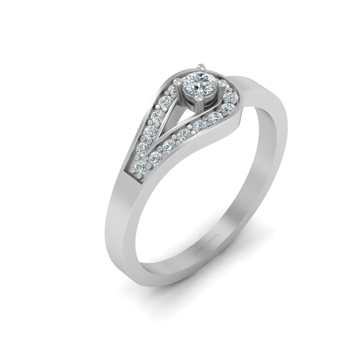 0.25CTTW DIAMOND RING FOR WOMEN