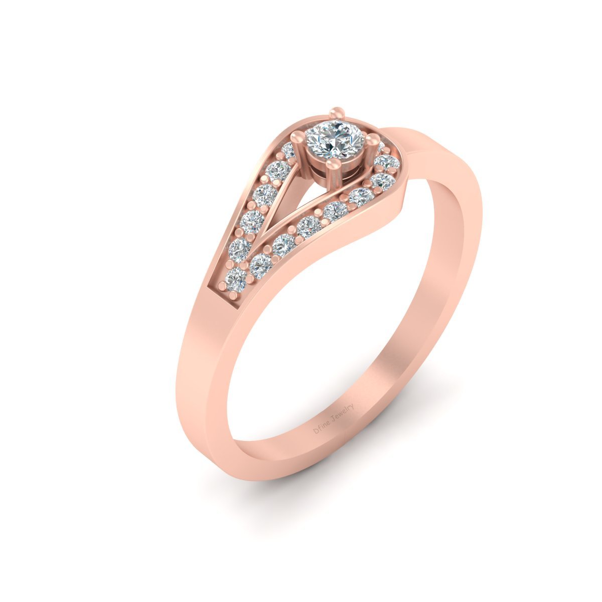 0.25CTTW DIAMOND RING FOR WOMEN