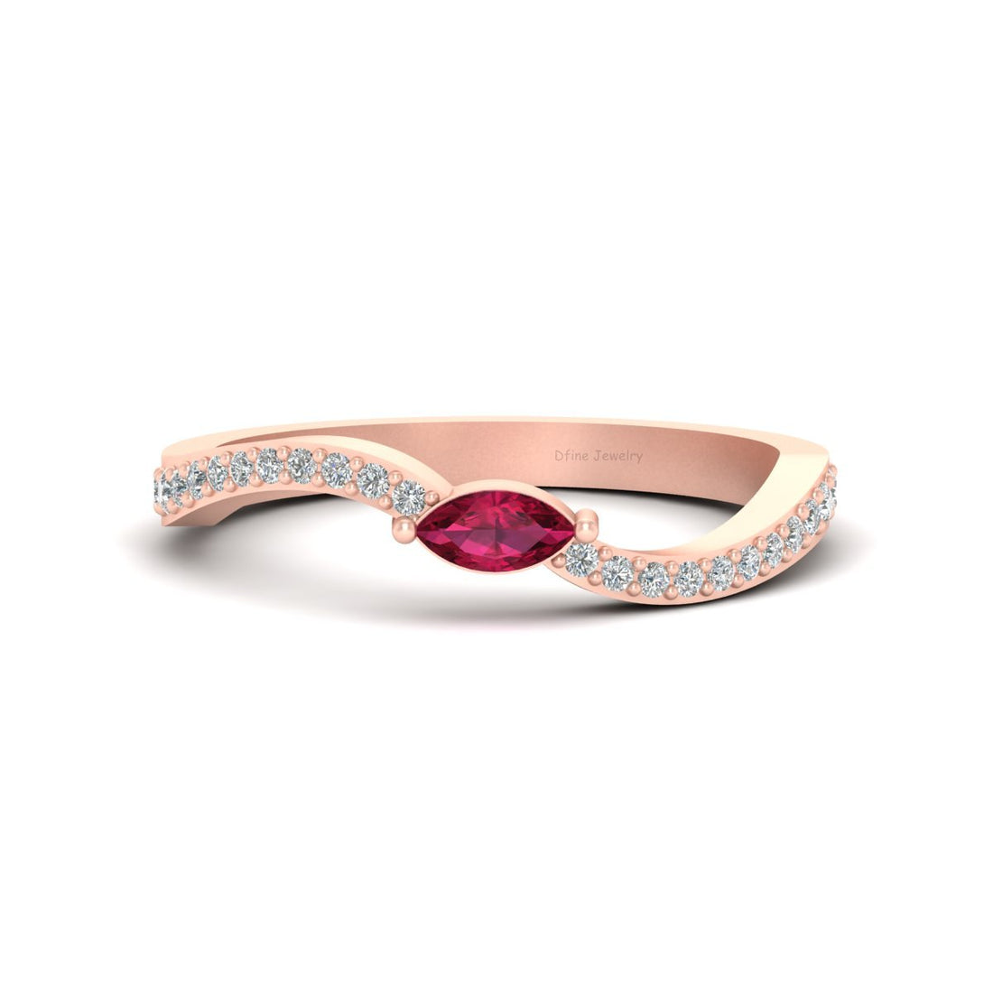 DAINTY WAVY ENGAGEMENT RING