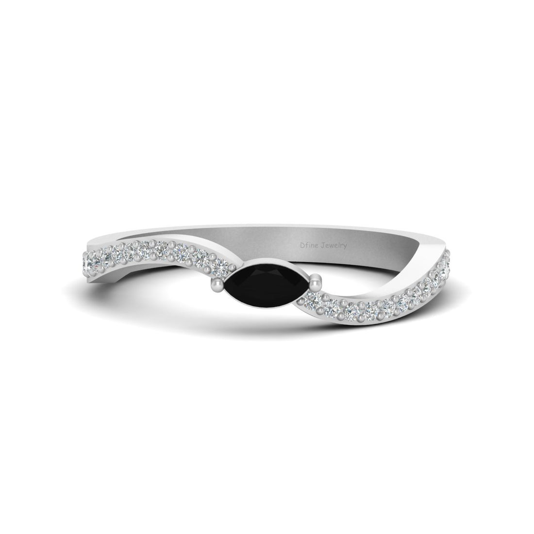 WAVY WEDDING BAND FOR WOMEN