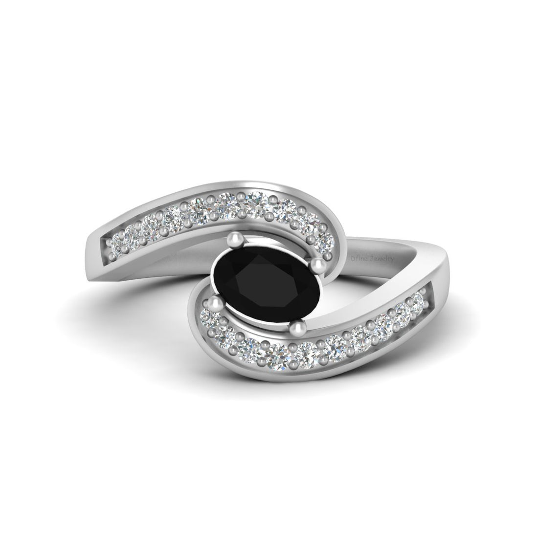 ONYX ENGAGEMENT RING FOR WOMEN