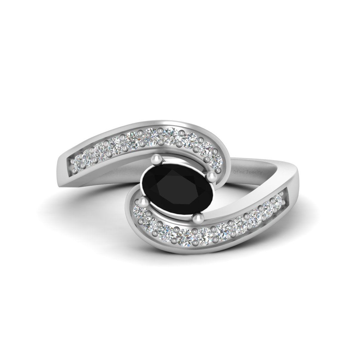 ONYX ENGAGEMENT RING FOR WOMEN
