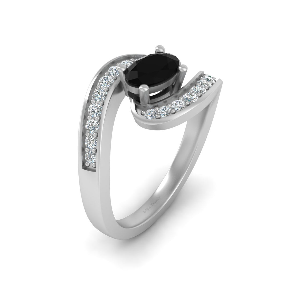 ONYX ENGAGEMENT RING FOR WOMEN