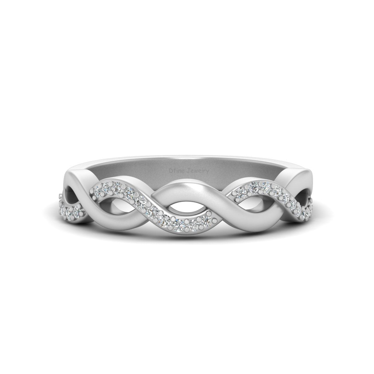 TWISTED WEDDING BAND FOR HER