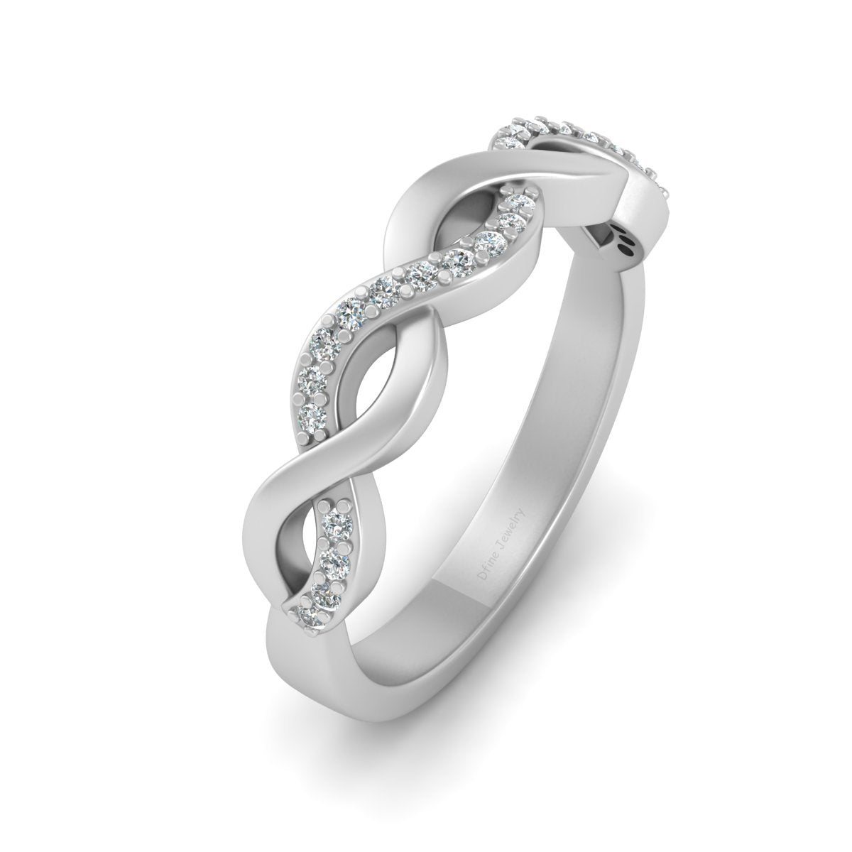 TWISTED WEDDING BAND FOR HER