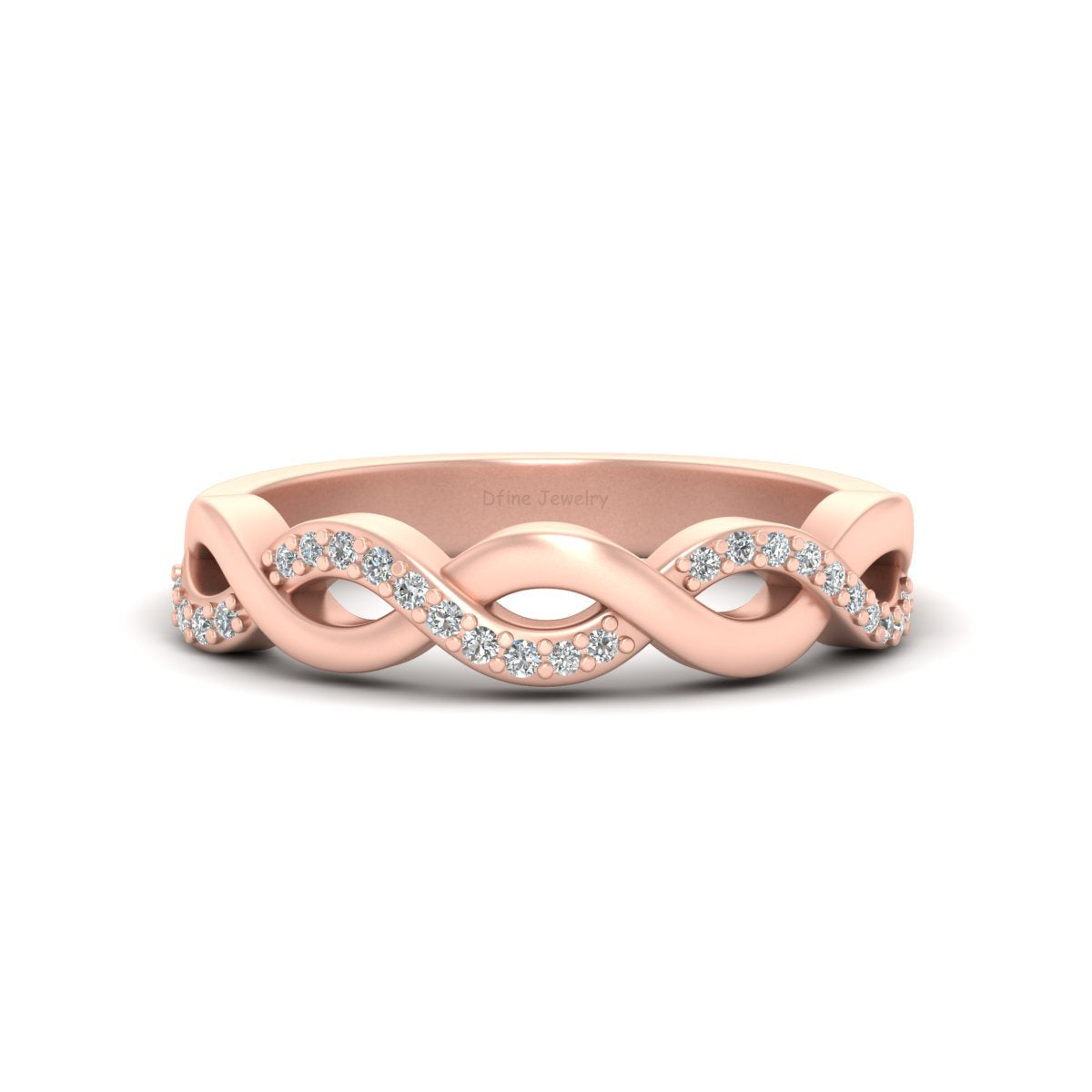 TWISTED WEDDING BAND FOR HER