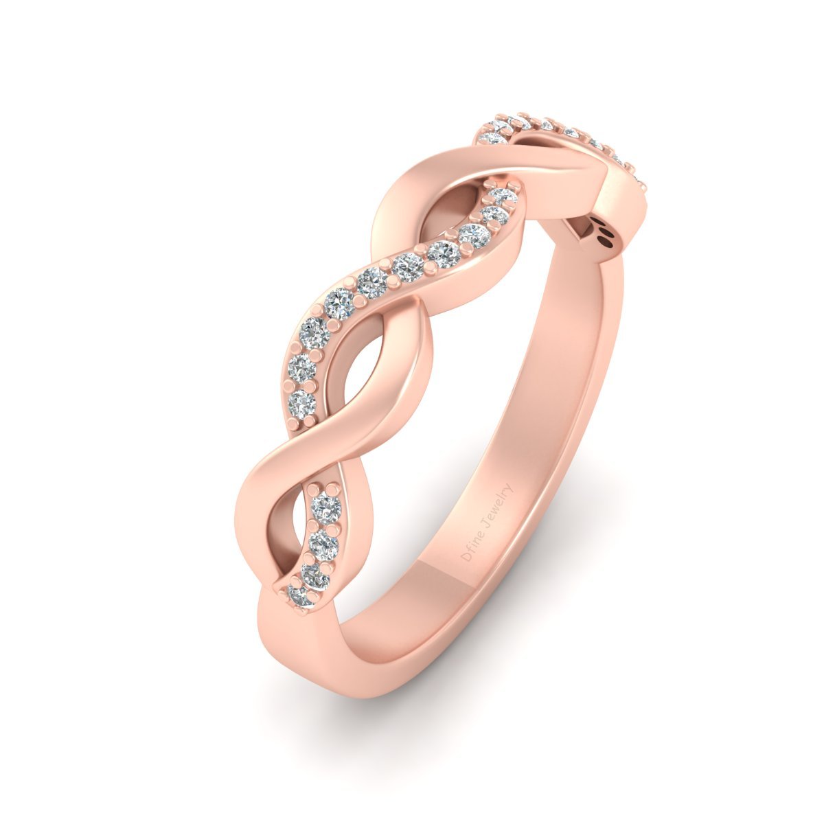 TWISTED WEDDING BAND FOR HER