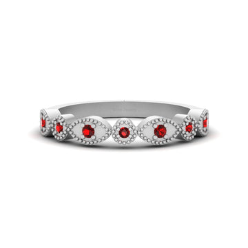 RED CZ PROMISE RING