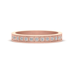 Wedding Band For Women 0.15cttw Diamond Half Eternity Ring Band