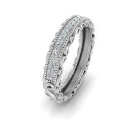 Designer Wedding Band For Her Classic Diamond Promise Ring For Her