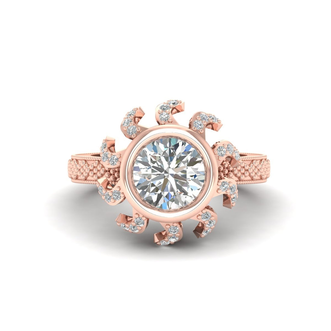1.95CT MOISSANITE ENGAGEMENT RING