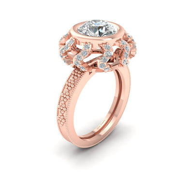 BEZEL SET 2 CARAT DIAMOND ENGAGEMENT RING