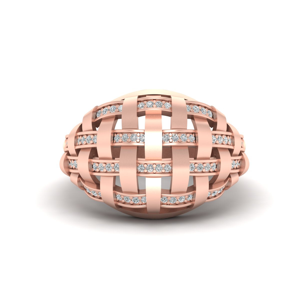 DIAMOND MESH WEDDING BAND