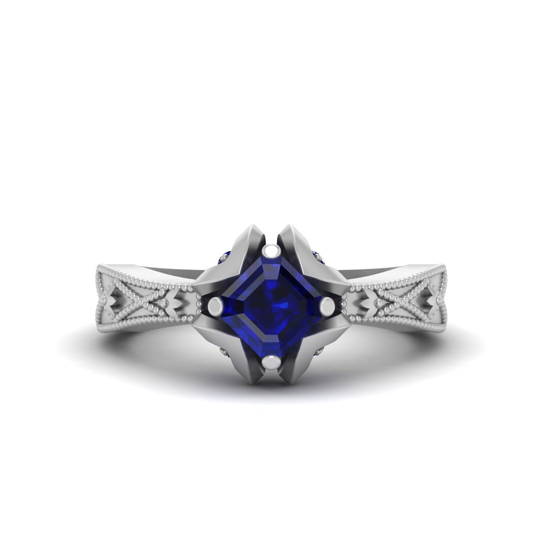 FLORAL ENGAGEMENT RING FOR HER