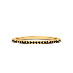 Stackable Ring Sterling Silver 0.20cttw Black Diamond Eternity Band
