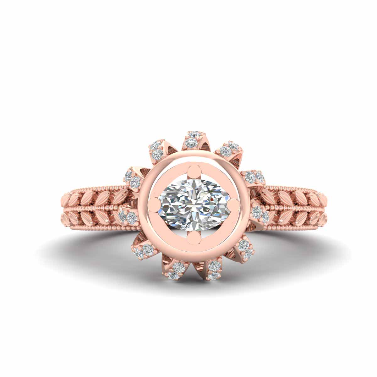 OVAL DIAMOND ENGAGEMENT RING