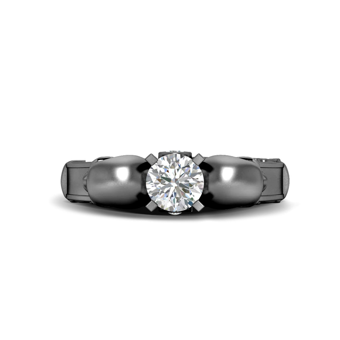 0.75TCW Diamond Skull Ring