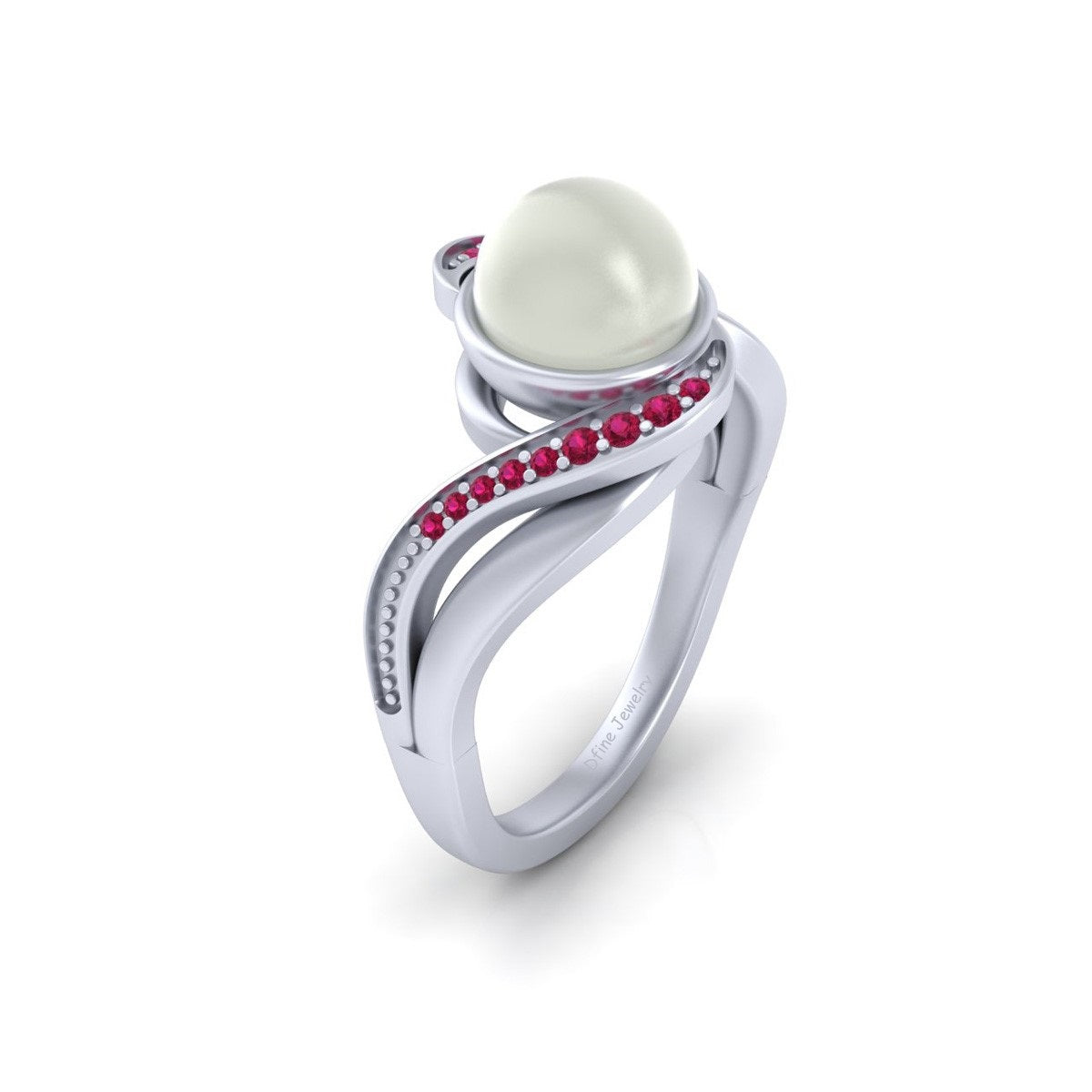 PEARL ENGAGEMENT RING
