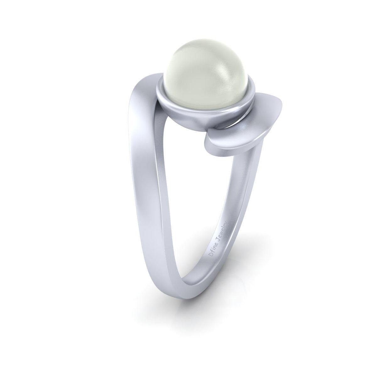 OFF WHITE PEARL WEDDING RING
