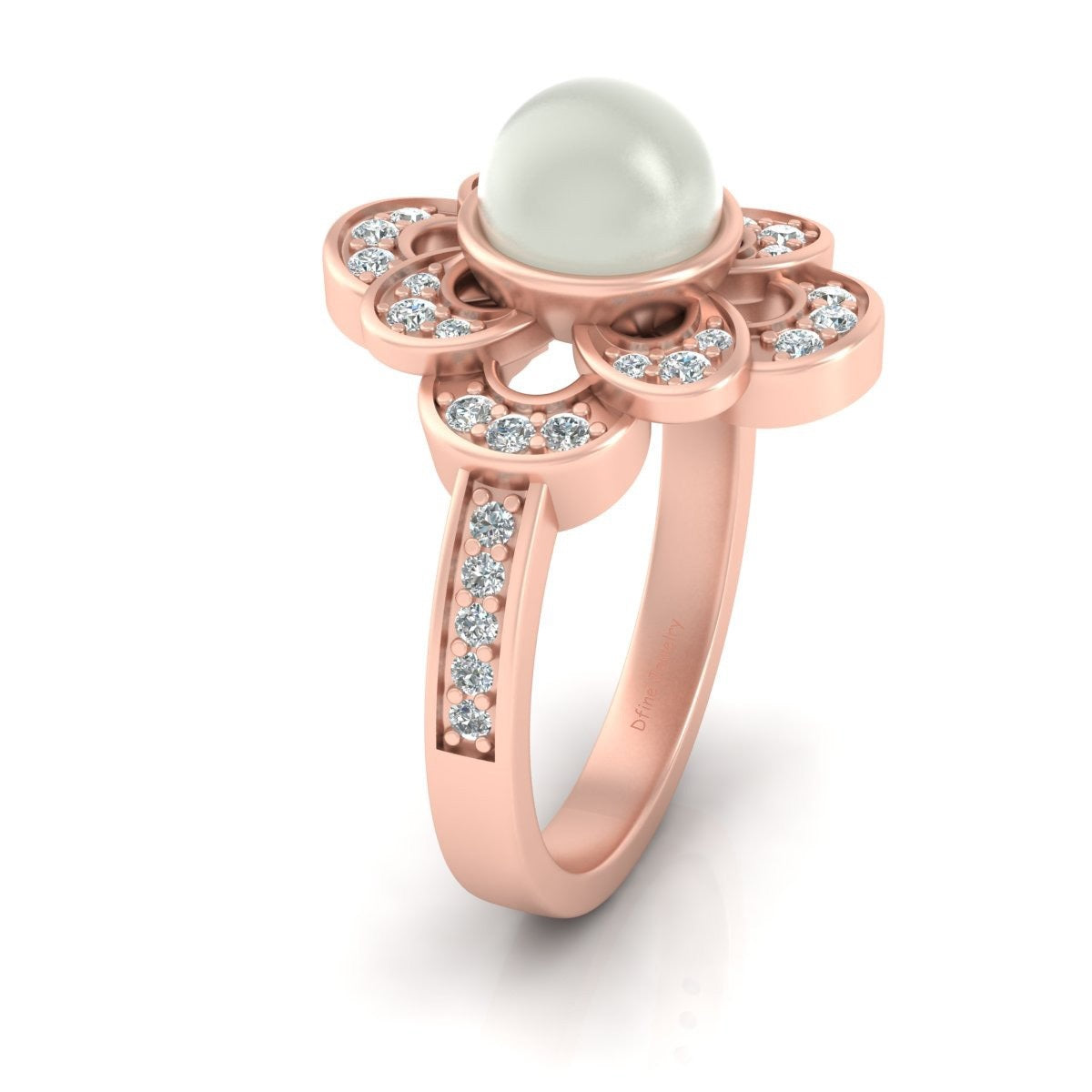 ART NOUVEAU PEARL RING