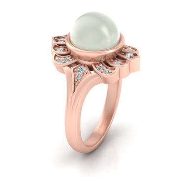 CULTURED PEARL RING WOMENS