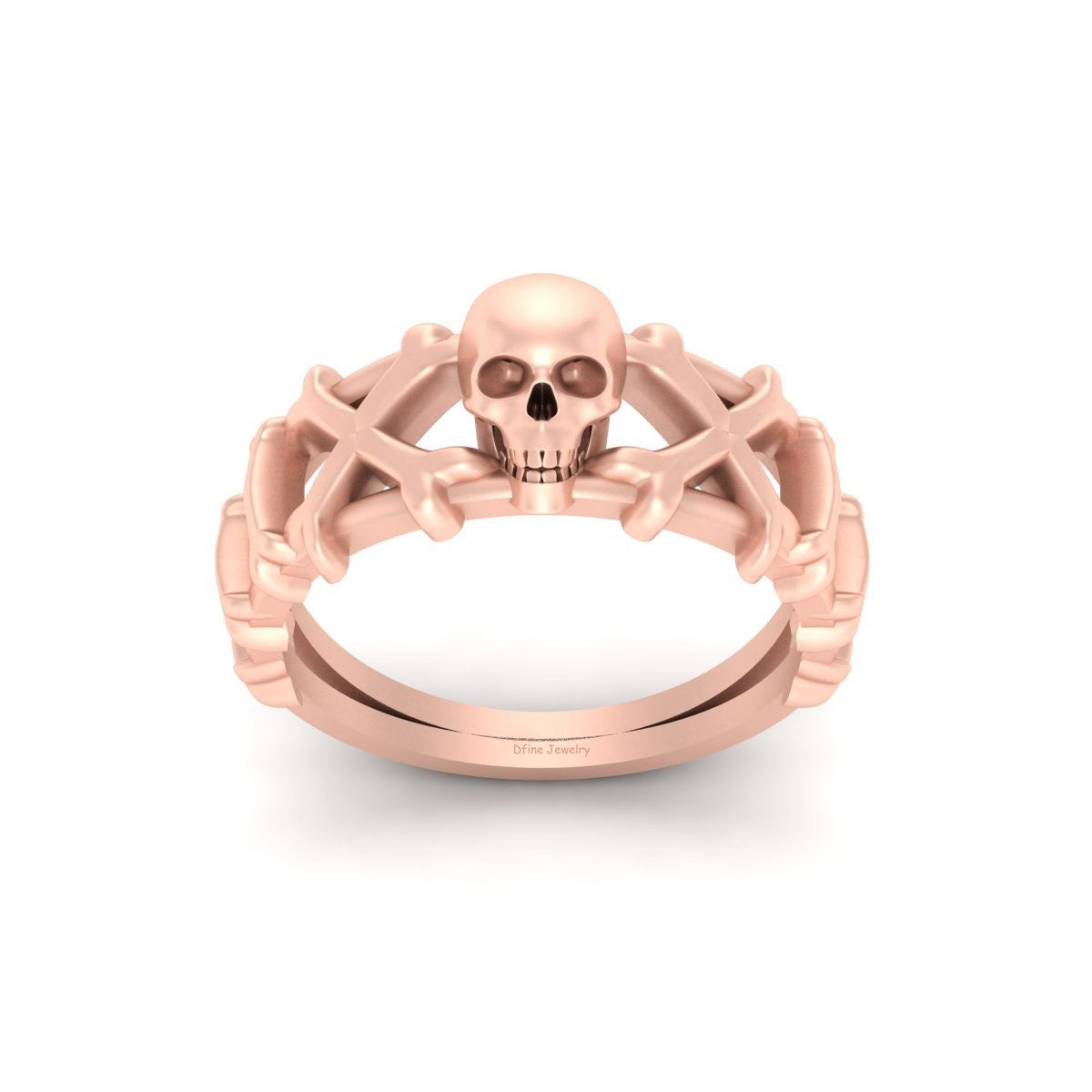Crossbones Skull Ring For Women