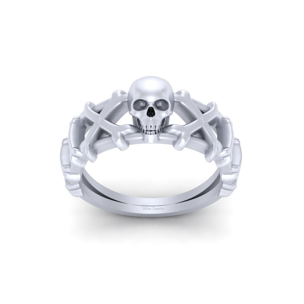 Crossbones Skull Ring For Women