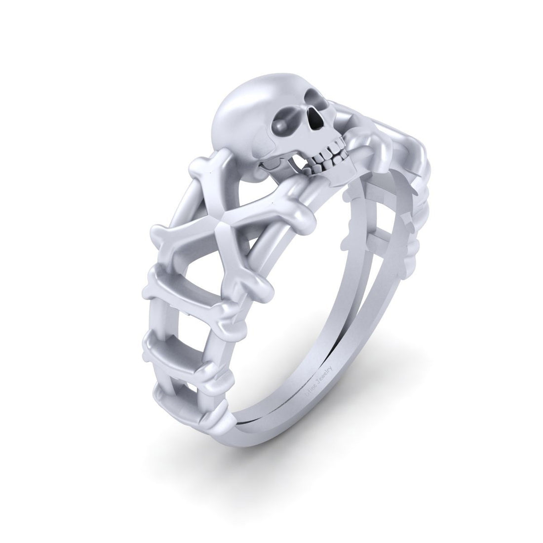 Crossbones Skull Ring For Women