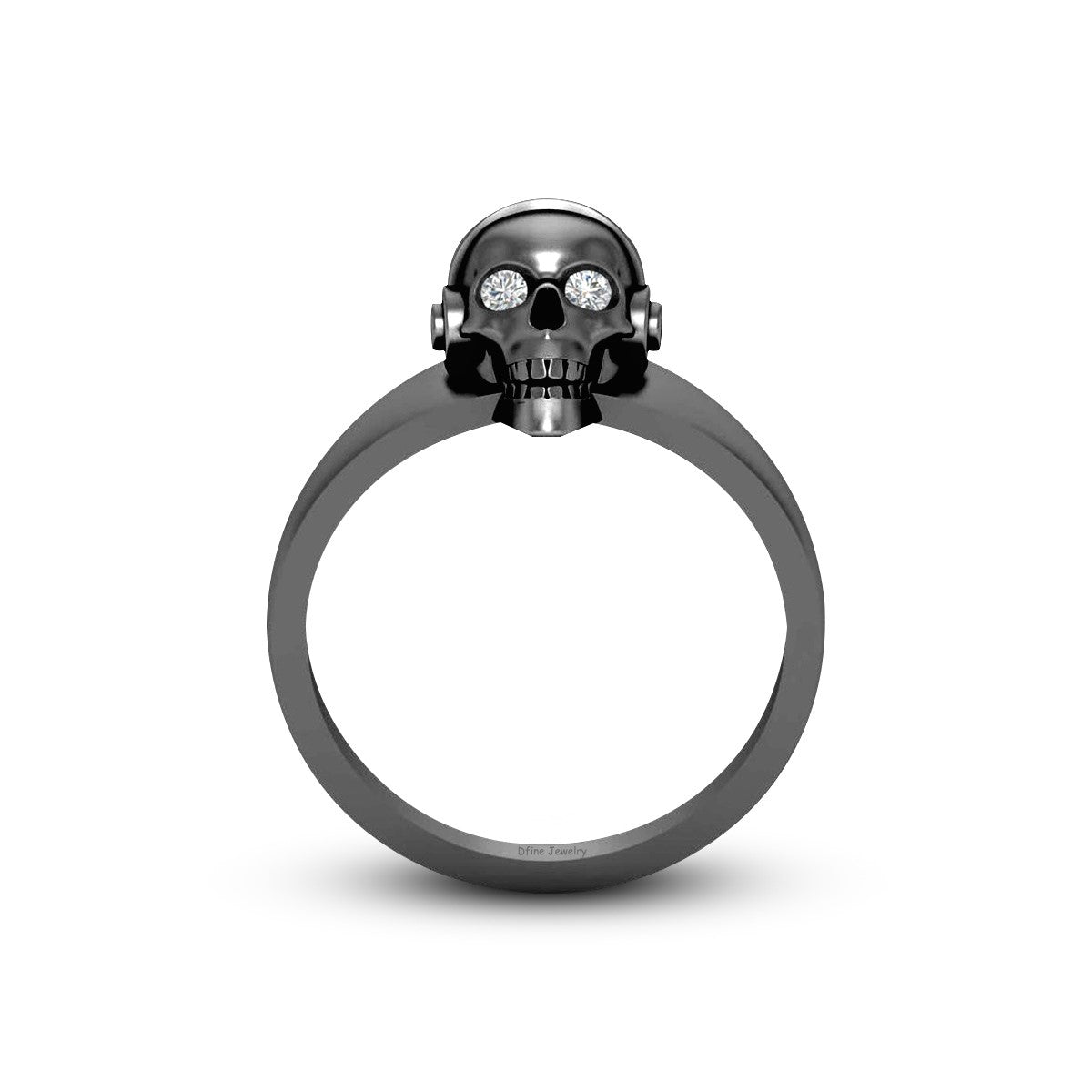 Hip Hop Skull Wedding Ring
