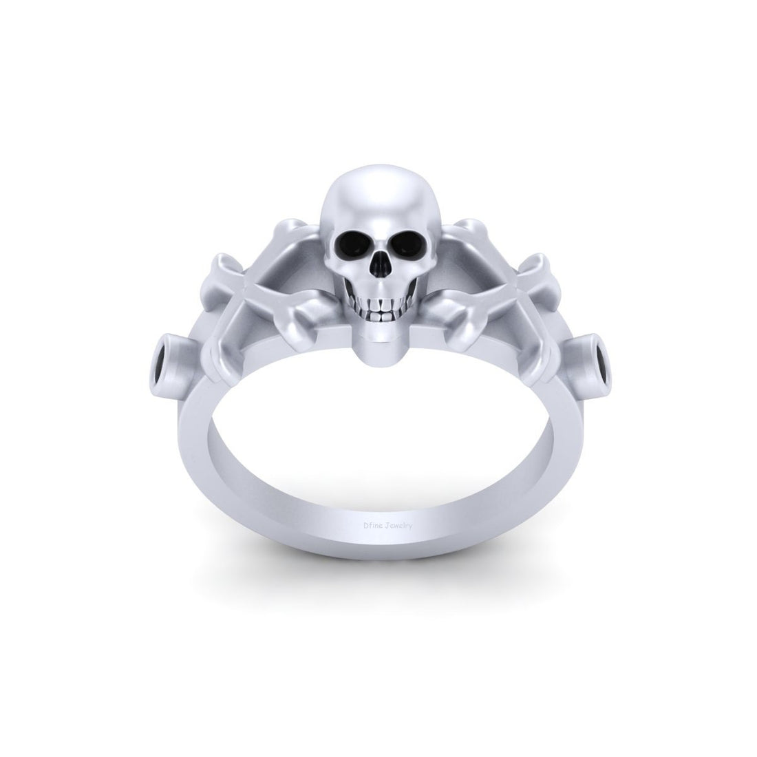 Crossbones Skull Wedding Ring