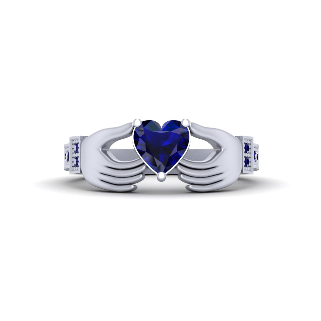 CLADDAGH HEART RING SILVER