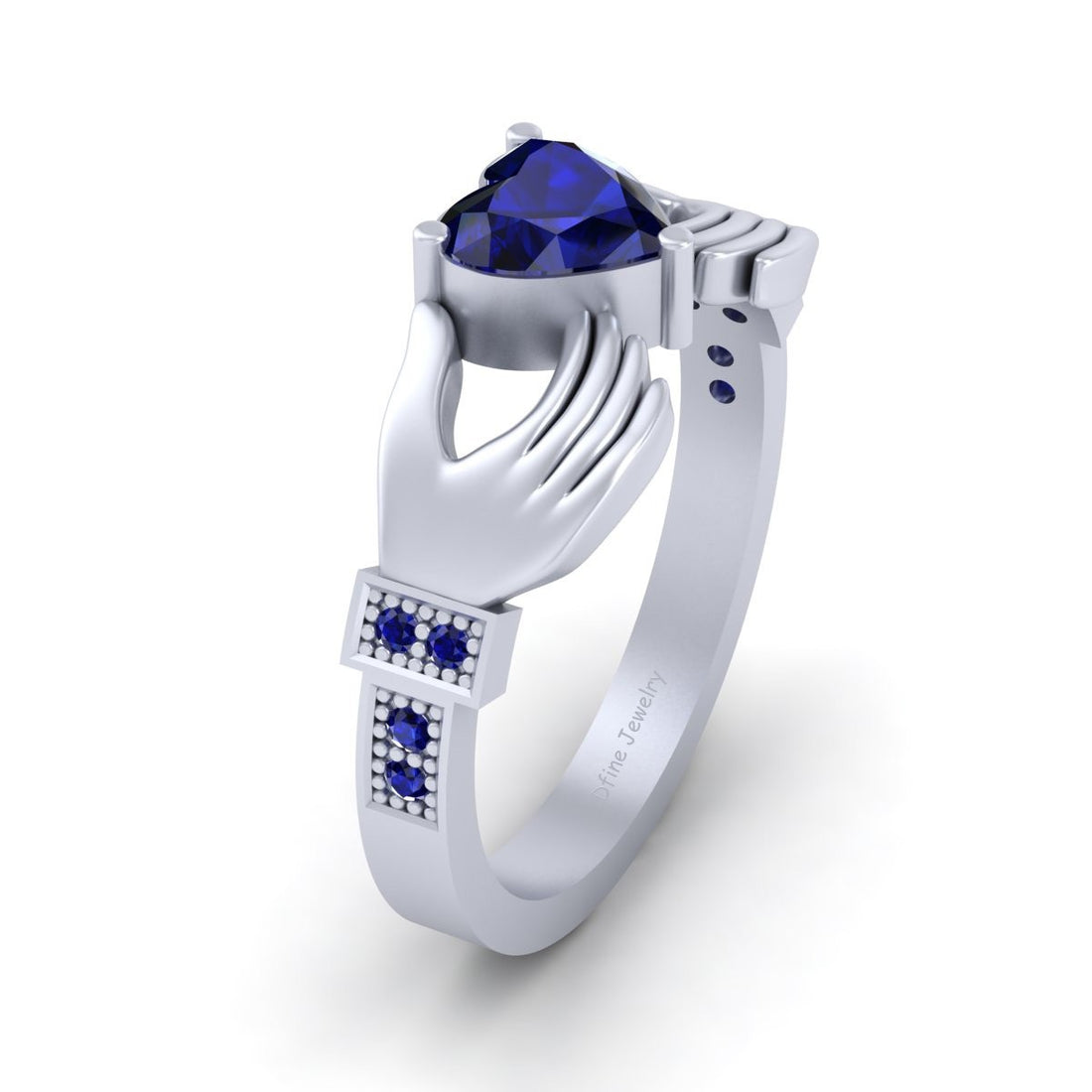 CLADDAGH HEART RING SILVER