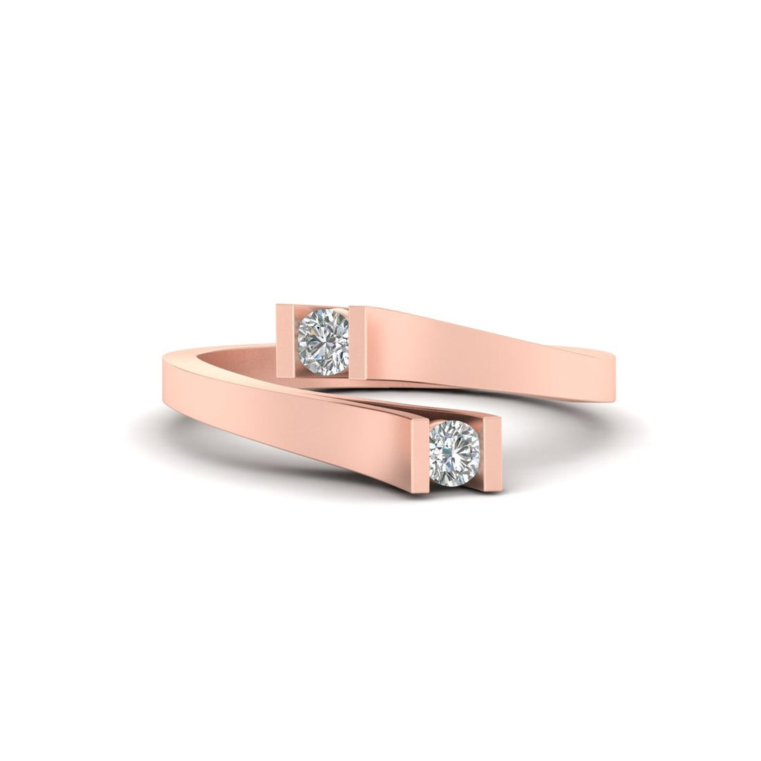 BYPASS DIAMOND ENGAGEMENT RING