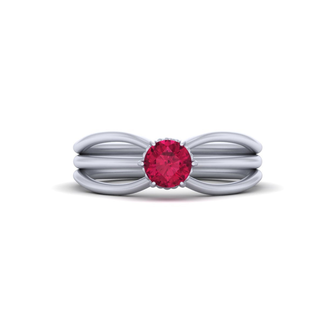 JULY BIRTHSTONE RUBY ENGAGEMENT RING