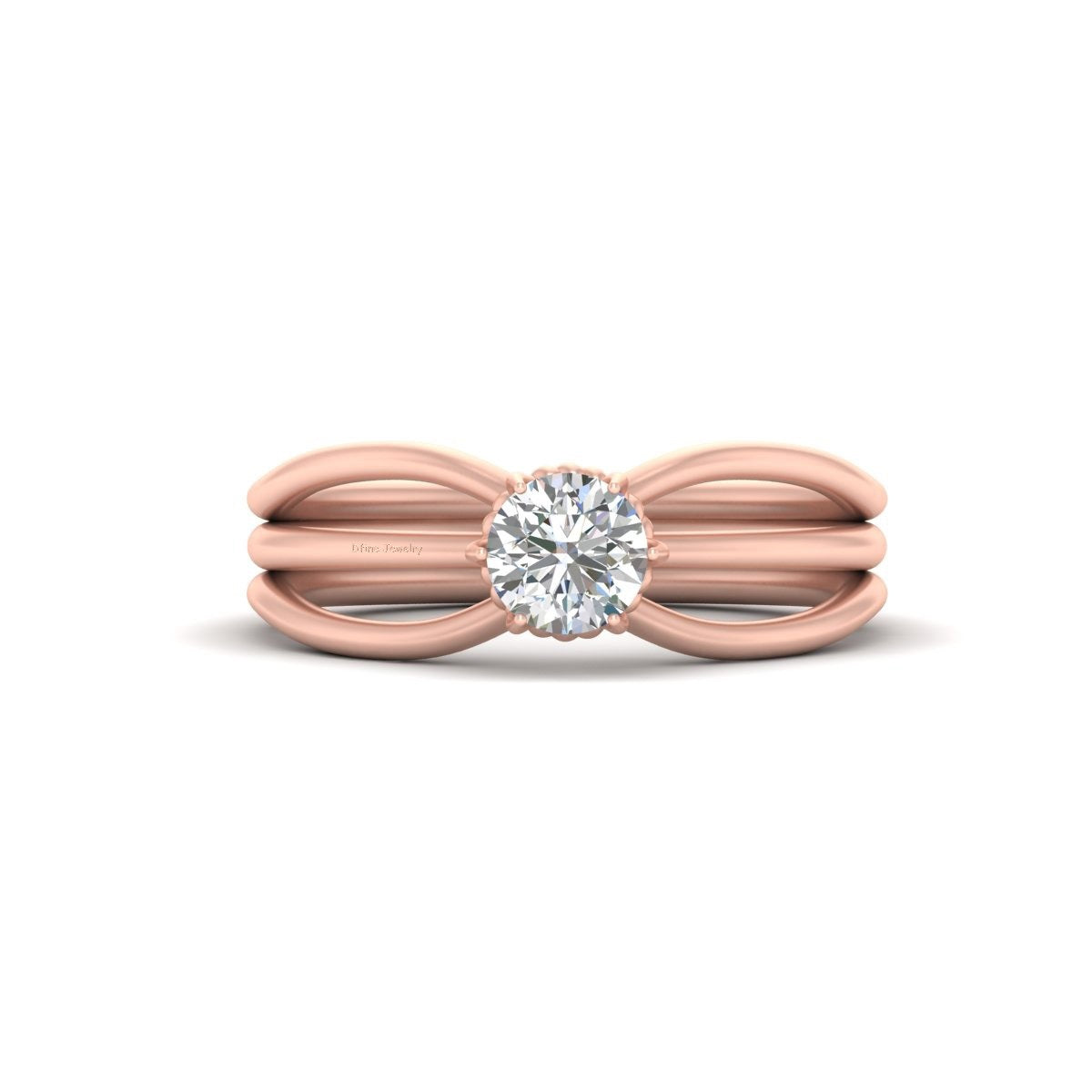 SOLITAIRE MOISSANITE WEDDING RING
